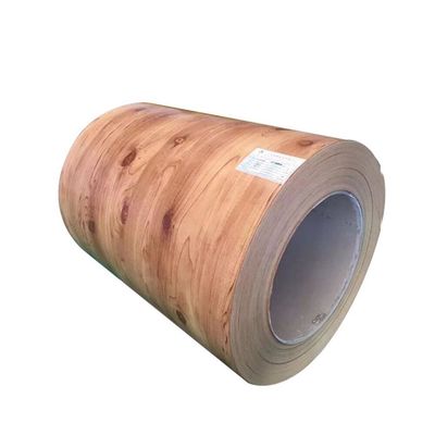 Beli Serat Kayu Pencetakan Warna Coated Steel Coil ASTM A755 EN 10346 pembuatan online