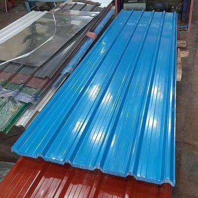 Beli Lembaran Atap Dilapisi Warna Biru Bahan Plafon Baja Bergelombang pembuatan online