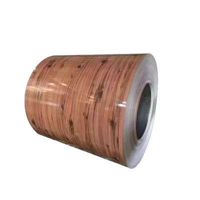 ASTM A755 Kerikil Baja Prepainted Gandum Kayu Digunakan Untuk Dekorasi Dinding Indoor